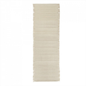 Covor alb antic din lana 75x250 cm Putki Oyoy