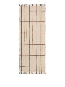 Covor bej/maro aluna din fibre naturale 80x200 cm Sen Runner Ferm Living
