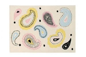 Covor dreptunghiular din fibre naturale multicolore 170x240 cm Indra Pastels Lorena Canals