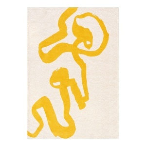 Covor galben din fibre sintetice Pure Yellow Louis de Poortere (diverse dimensiuni)