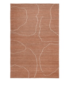 Covor maro teracota din fibre naturale 200x300 cm Gesso Ferm Living