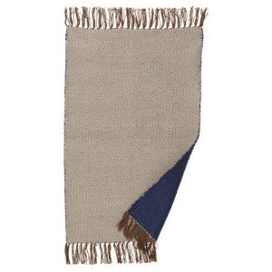 Covor mic gri/albastru 60x90 cm Nomad Dark Blue S Ferm Living