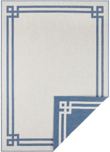 Covor reversibil pentru exterior din fibre sintetice albastru/crem 160x220 Twin Supreme Blue Cream Northrugs
