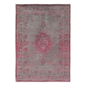 Covor rosu din fibre sintetice Medallion Pink Flash Louis de Poortere (diverse dimensiuni)