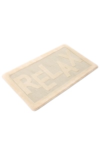 Covoras de baie crem din fibre sintetice 60x100 cm Relax The Home Collection