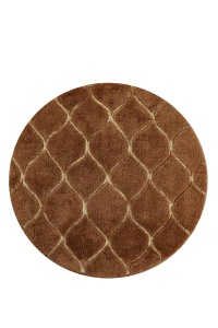 Covoras de baie maro caramel din fibre sintetice 90 cm Infinity The Home Collection