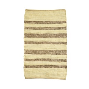 Covoras pentru baie maro/galben din fibre naturale 60x90 cm Mario Madam Stoltz