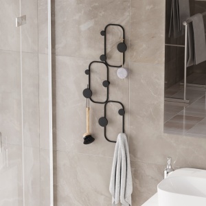 Cuier negru din metal Loram The Home Collection