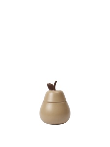 Cutie cu capac gri din ceramica Pear Ferm Living