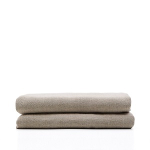 Cuvertura bej din fibre naturale 240x270 cm Tandi Kave Home