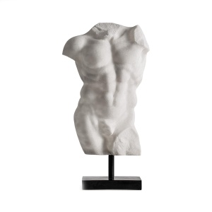 Decoratiune alb antic din fibre naturale 63 cm Layne Vical Home