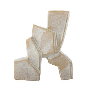 Decoratiune bej din ceramica 27 cm Cokolia Bloomingville