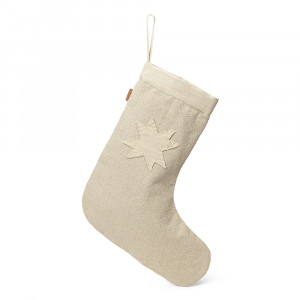 Decoratiune crem din bumbac 50 cm Vela Stocking Ferm Living