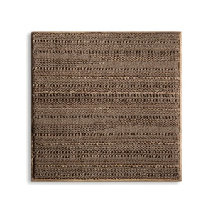 Decoratiune de perete maro din fibre naturale 120x120 cm Caliu Vical Home