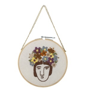 Decoratiune de perete multicolora 22 cm Cambiano Bloomingville