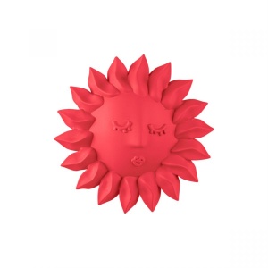 Decoratiune de perete roz din ceramica 32 cm Sole Seletti