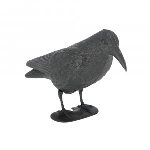 Decoratiune neagra din fibre sintetice Crow Esschert Design
