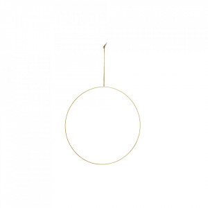 Decoratiune suspendabila maro alama din metal Wire Ring Medium Madam Stoltz