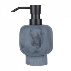 Dispenser sapun lichid albastru/negru din polirasina si metal 8x15 cm Attitude Mette Ditmer Denmark