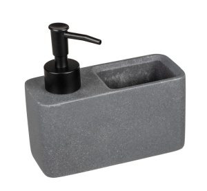 Dispenser sapun lichid gri din fibre sintetice 150 ml Resa Wenko