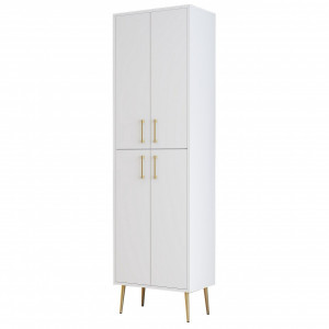 Dulap alb/auriu 200 cm Berlin A The Home Collection