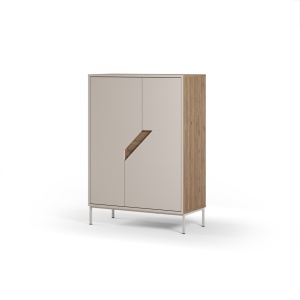 Dulap crem/maro 120 cm Lilou Quiet Object