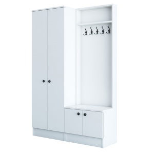 Dulap lobby alb 183 cm Meke The Home Collection