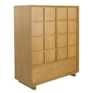 Dulap maro din lemn 120 cm Raster Zuiver