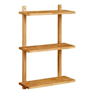 Etajera de perete maro din lemn 75 cm Townsville House Nordic