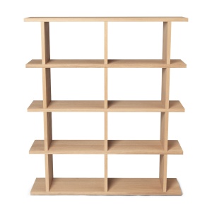 Etajera maro deschis din lemn 141 cm Kona 2x4 Ferm Living