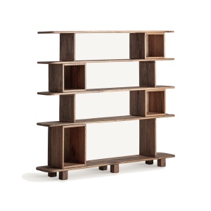Etajera maro din lemn 169 cm Brusque Vical Home
