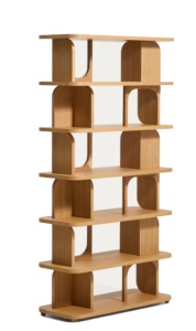 Etajera maro din lemn 188 cm Aduma Oak Kave Home