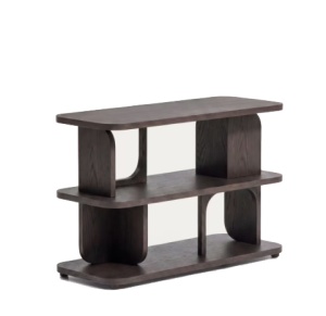 Etajera maro din lemn 66 cm Aduma Walnut Kave Home