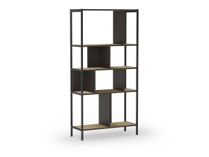 Etajera maro/neagra din metal 175 cm Alabama Med The Home Collection