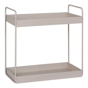 Etajera pentru perete gri din metal 31 cm Rabo House Nordic