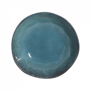 Farfurie adanca albastra din ceramica 20 cm Kingston Ixia