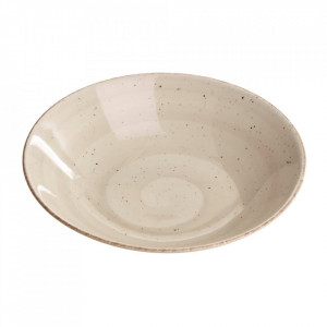 Farfurie adanca gri din ceramica 21 cm Lincombe Ixia