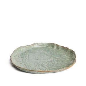 Farfurie intinsa verde din ceramica 27 cm Alenia Kave Home