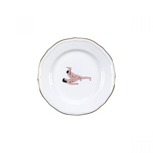 Farfurie pentru desert alba din ceramica 19 cm Seikantai Bamboo Seletti
