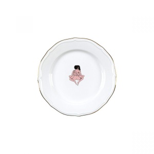 Farfurie pentru desert alba din ceramica 19 cm Seikantai Lotus Seletti