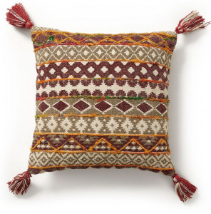 Fata de perna multicolora din bumbac 45x45 cm Global Kave Home