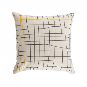 Fata de perna multicolora din bumbac organic 45x45 cm Saori Kave Home