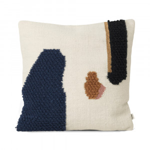 Fata de perna multicolora din fibre naturale 50x50 cm Loop Mount Ferm Living