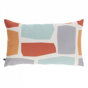 Fata de perna pentru exterior multicolora din poliester 30x50 cm Calantina Kave Home