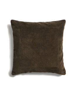 Fata de perna verde din bumbac 50x50 cm Seliria Corduroy Kave Home