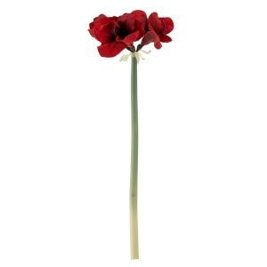 Floare artificiala rosie din fibre sintetice 74 cm Amaryllis Bloomingville