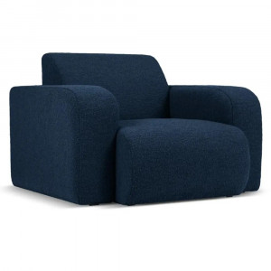 Fotoliu albastru inchis din textil Molino Boucle Micadoni