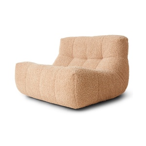 Fotoliu bej din textil Lazy Frizz HKliving