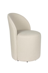 Fotoliu bej din textil Plush Zuiver