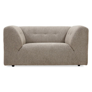 Fotoliu bej din textil Vint Loveseat HKliving
